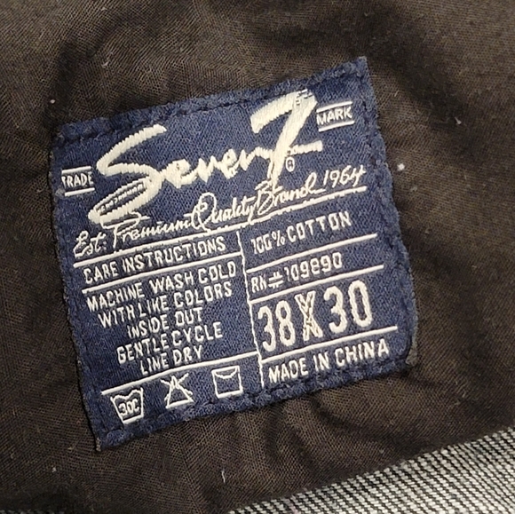 Men's Seven dark wash jeans - Picture 7 of 10